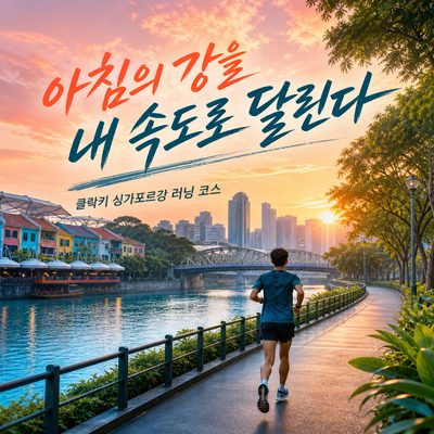 아침의 싱가포르강을 내 속도로 달리는 코스