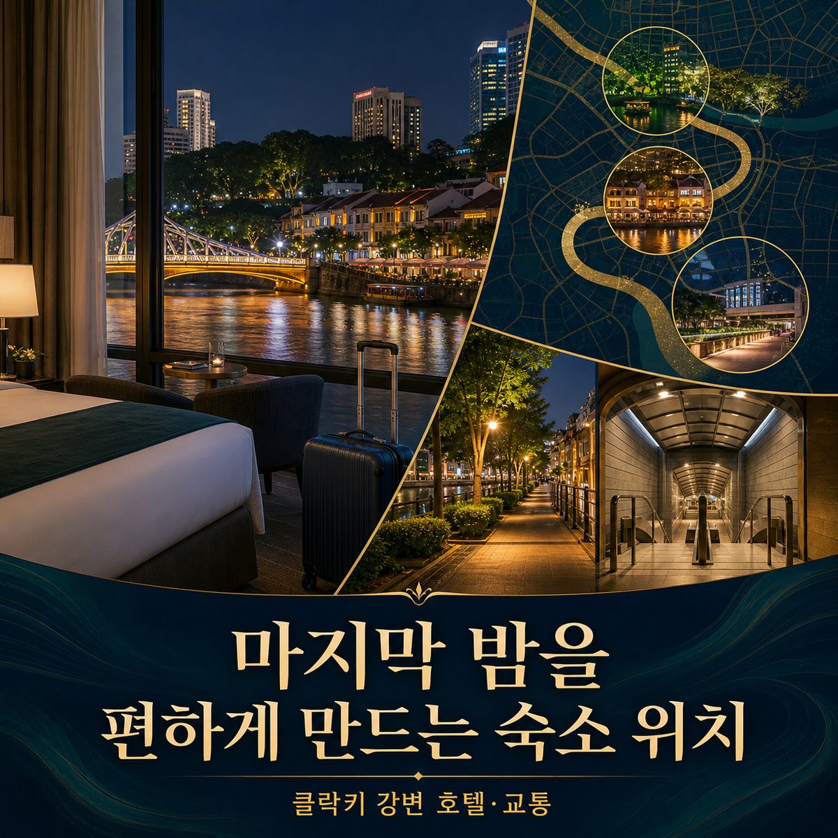 클락키의 마지막 밤을 편하게 만드는 숙소 위치