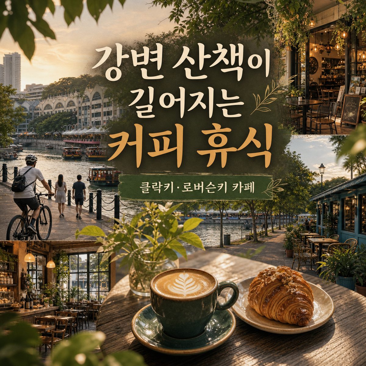 강변 산책이 길어지는 클락키의 커피 휴식처