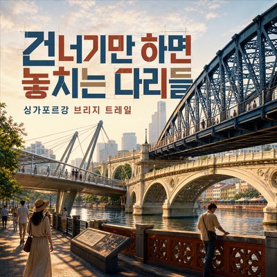 건너기만 하면 놓치는 싱가포르강의 다리들