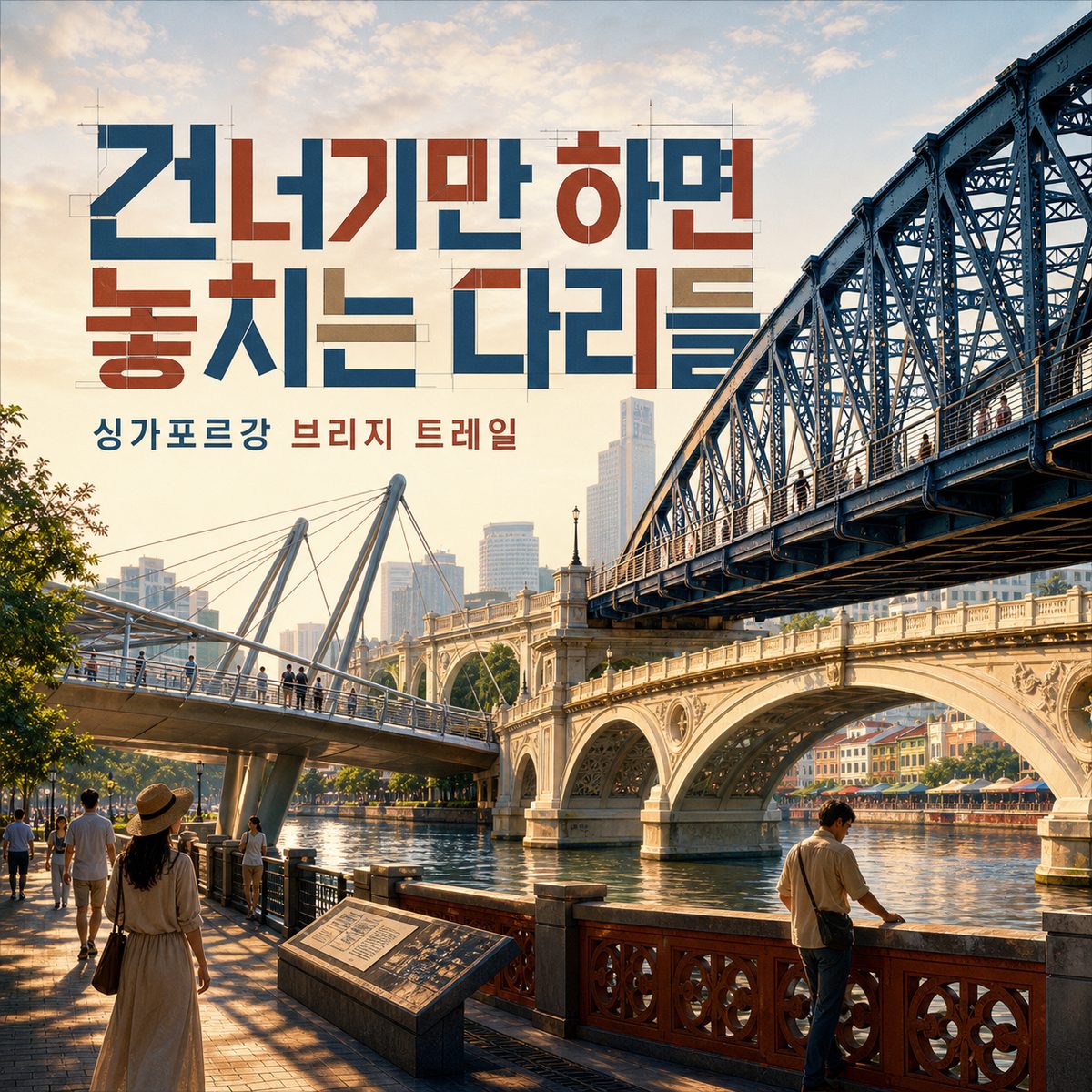 건너기만 하면 놓치는 싱가포르강의 다리들