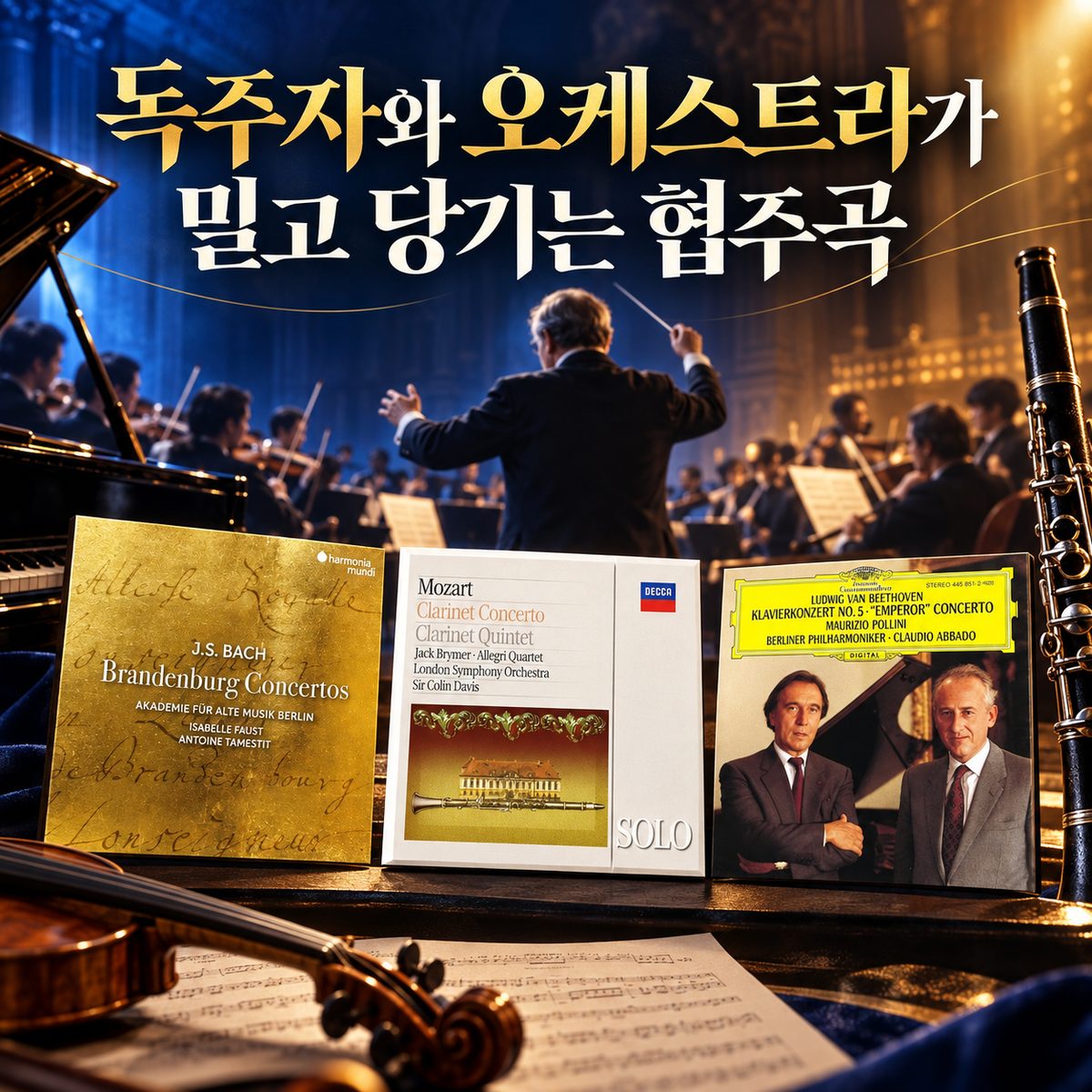 독주자와 오케스트라가 밀고 당기는 협주곡