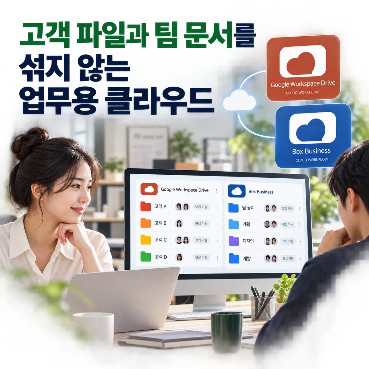 Business Cloud that Keeps Customer Files and Team Documents Separate