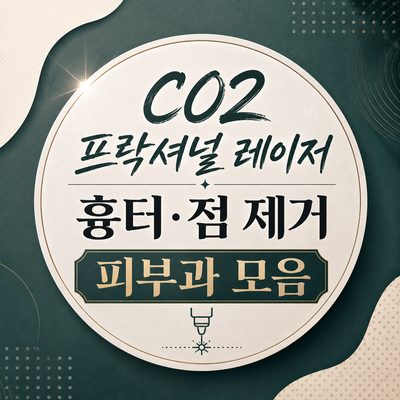 CO2 프락셔널 레이저 흉터·점 제거 피부과 모음