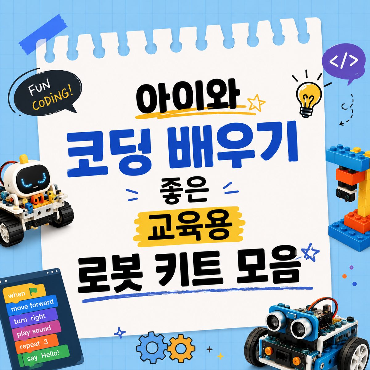 아이와 코딩 배우기 좋은 교육용 로봇 키트 모음