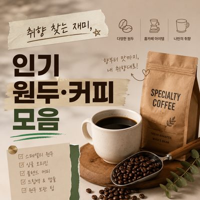 취향 찾는 재미, 인기 원두·커피 모음
