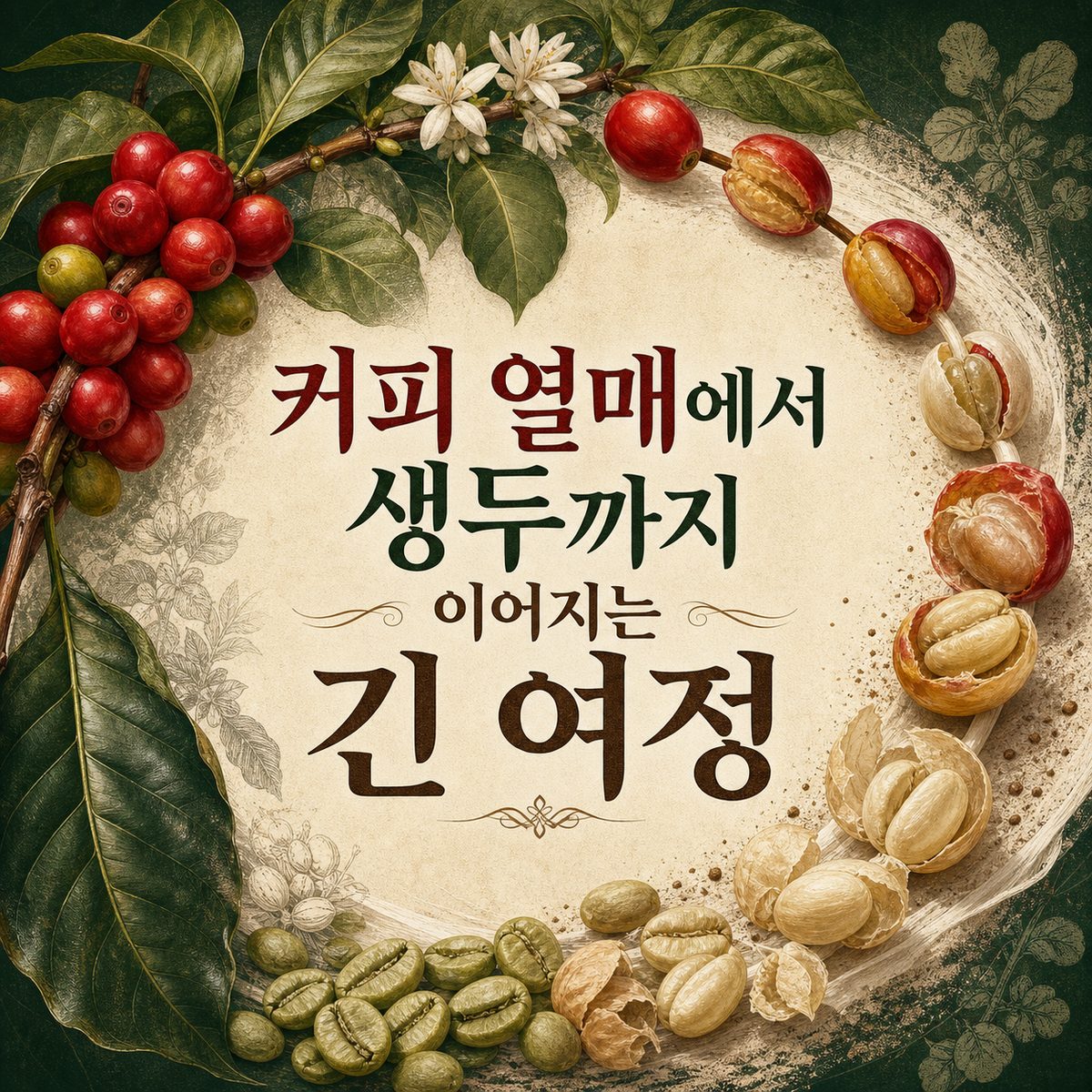 커피 열매에서 생두까지 이어지는 긴 여정