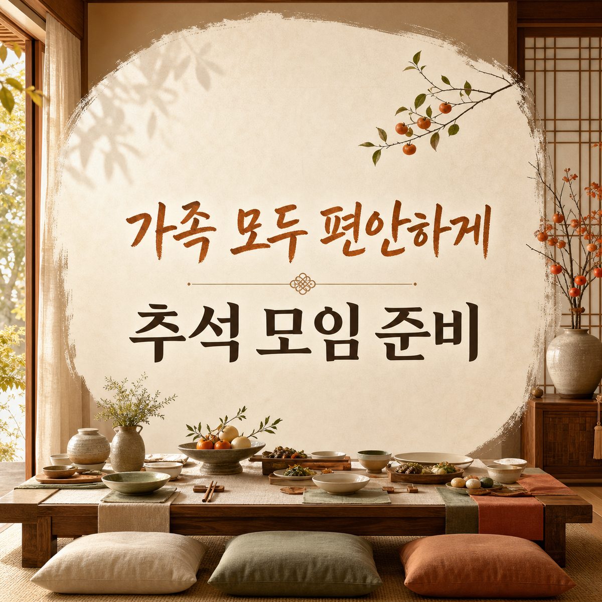가족 모두 편안하게 보내는 추석 모임 준비