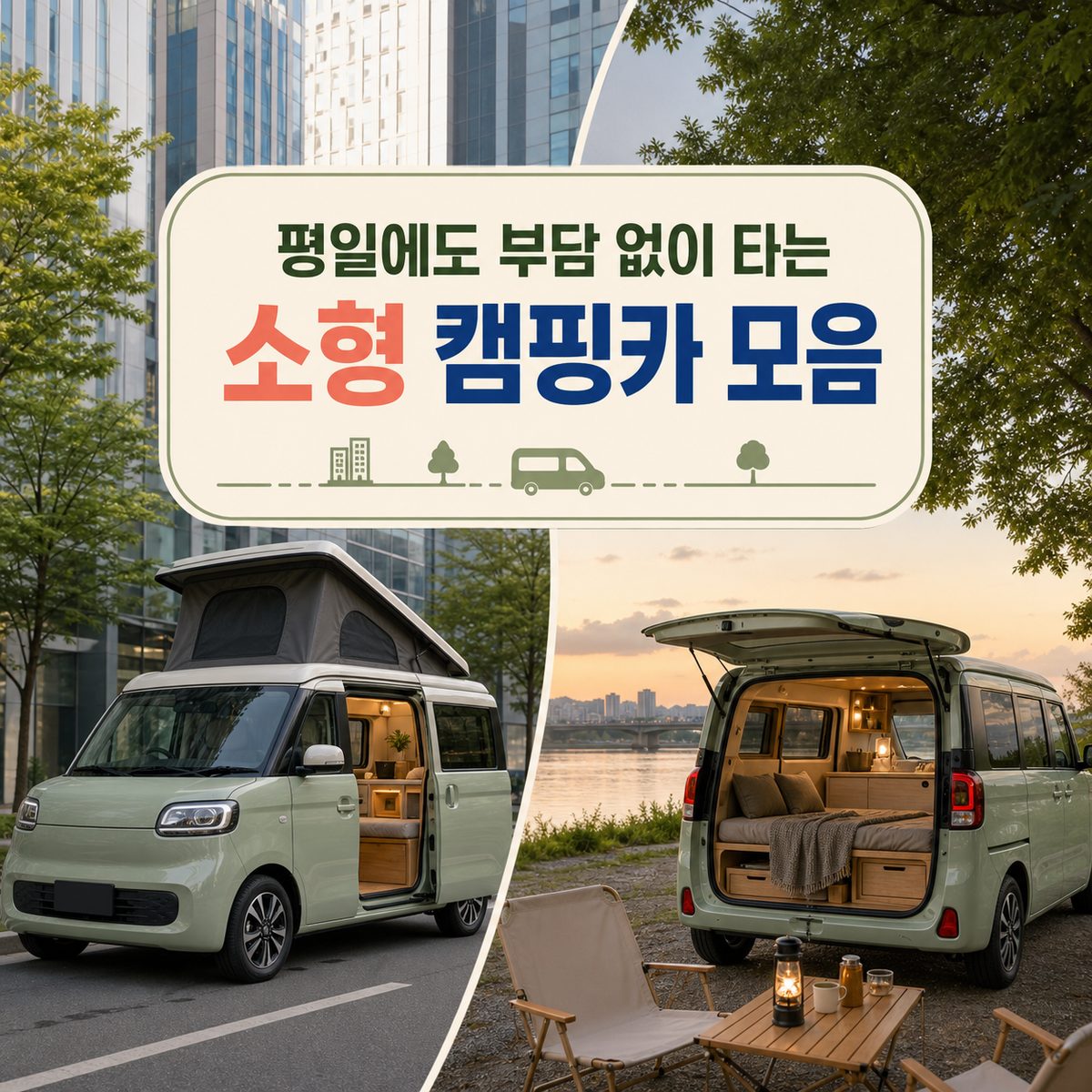 평일에도 부담 없이 타는 소형 캠핑카 모음