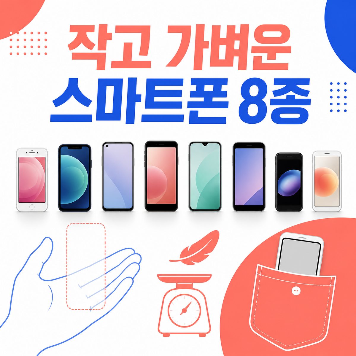 ポケットにフィットする小型軽量スマートフォン8選