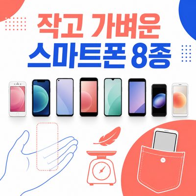 주머니와 손이 편한 작고 가벼운 스마트폰 8종