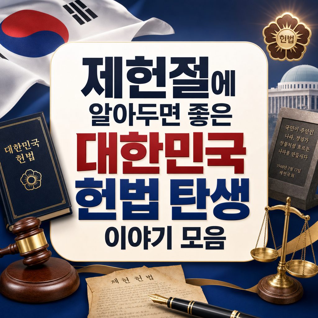 제헌절에 알아두면 좋은 대한민국 헌법 탄생 이야기 모음