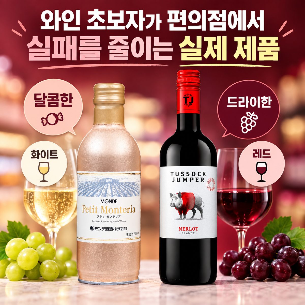 와인 초보자가 편의점에서 실패를 줄이는 실제 제품
