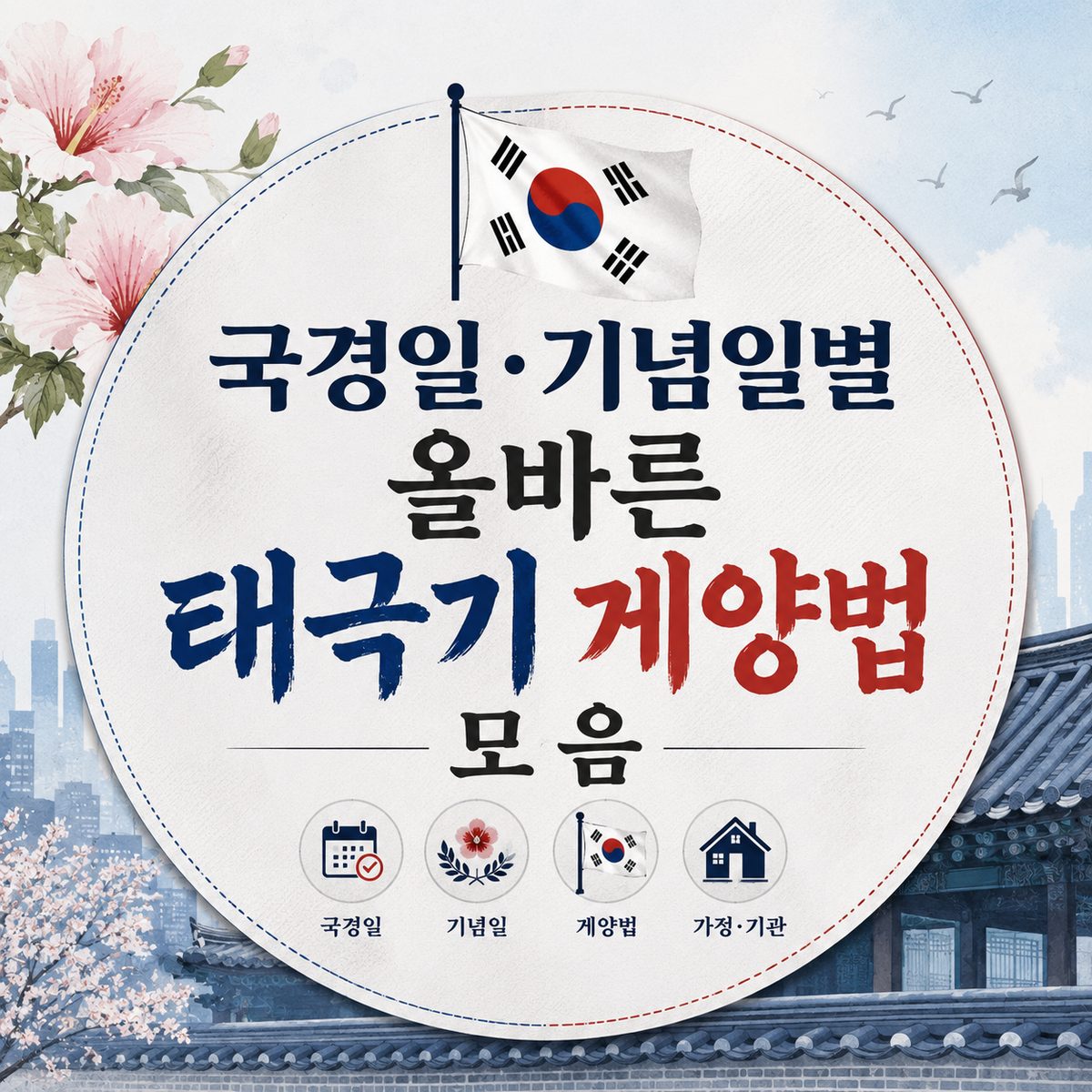 국경일·기념일별 올바른 태극기 게양법 모음