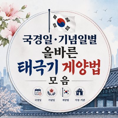 국경일·기념일별 올바른 태극기 게양법 모음