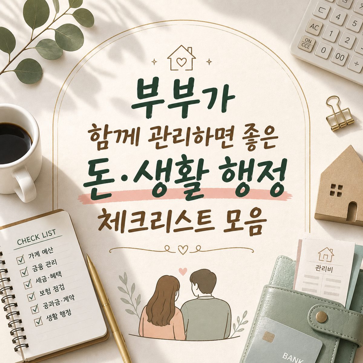 부부가 함께 관리하면 좋은 돈·생활 행정 체크리스트 모음