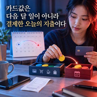 카드값은 다음 달 일이 아니라 결제한 오늘의 지출이다