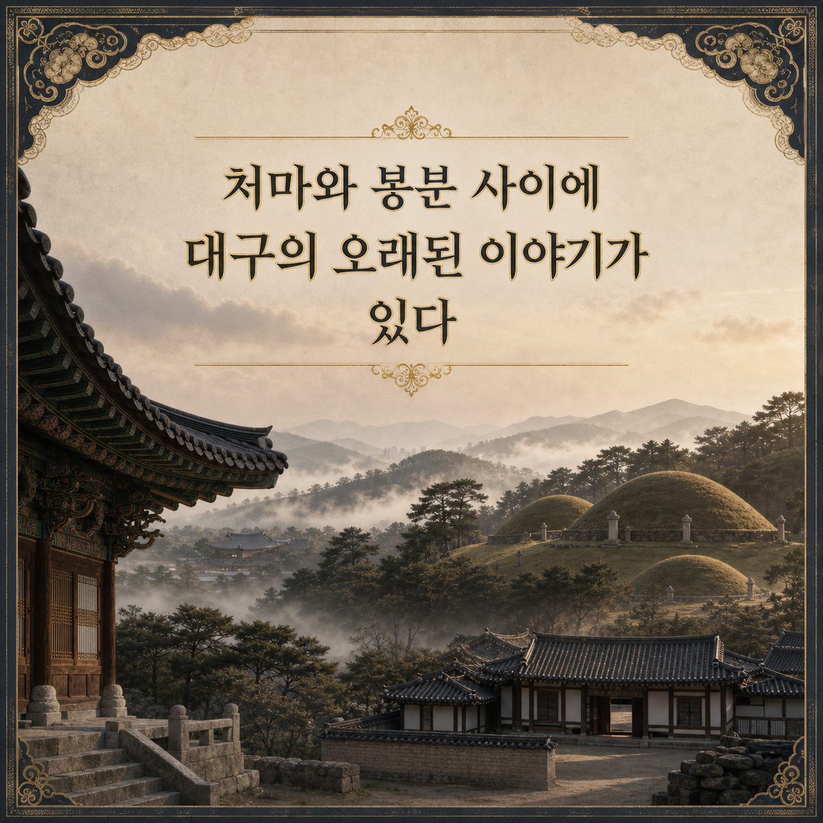 처마와 봉분 사이에 대구의 오래된 이야기가 있다