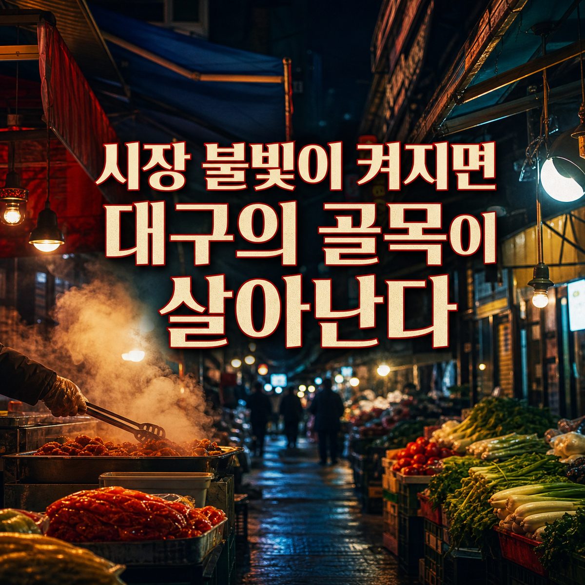 시장 불빛이 켜지면 대구의 골목이 살아난다