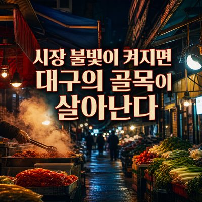 시장 불빛이 켜지면 대구의 골목이 살아난다
