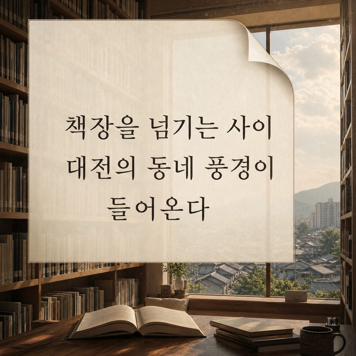 책장을 넘기는 사이 대전의 동네 풍경이 들어온다