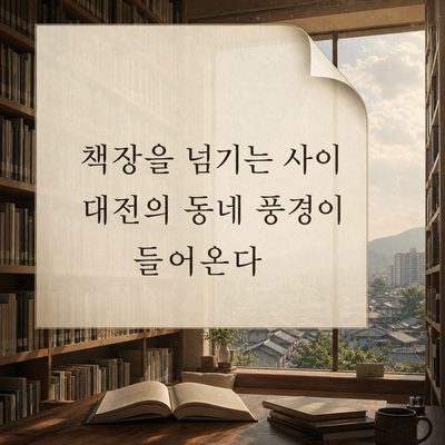 책장을 넘기는 사이 대전의 동네 풍경이 들어온다