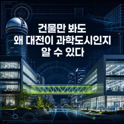건물만 봐도 왜 대전이 과학도시인지 알 수 있다