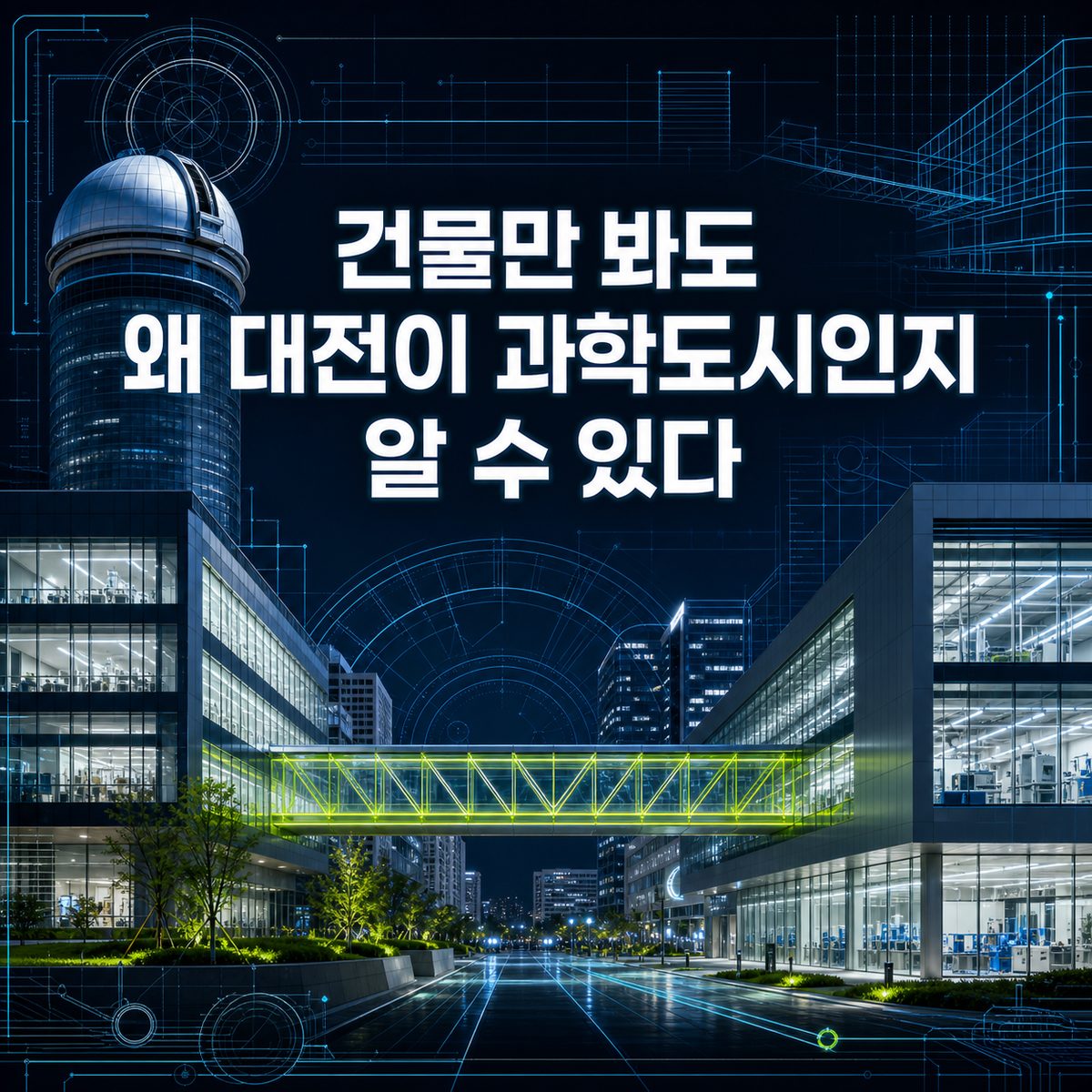 건물만 봐도 왜 대전이 과학도시인지 알 수 있다