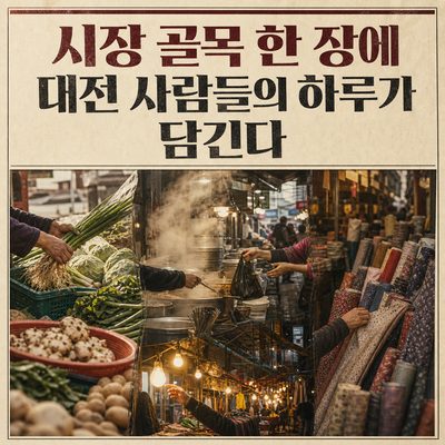 시장 골목 한 장에 대전 사람들의 하루가 담긴다