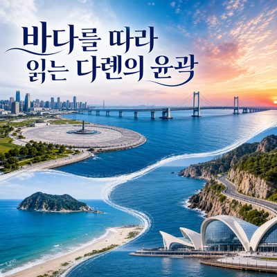 바다를 따라 다롄의 윤곽을 읽는 하루