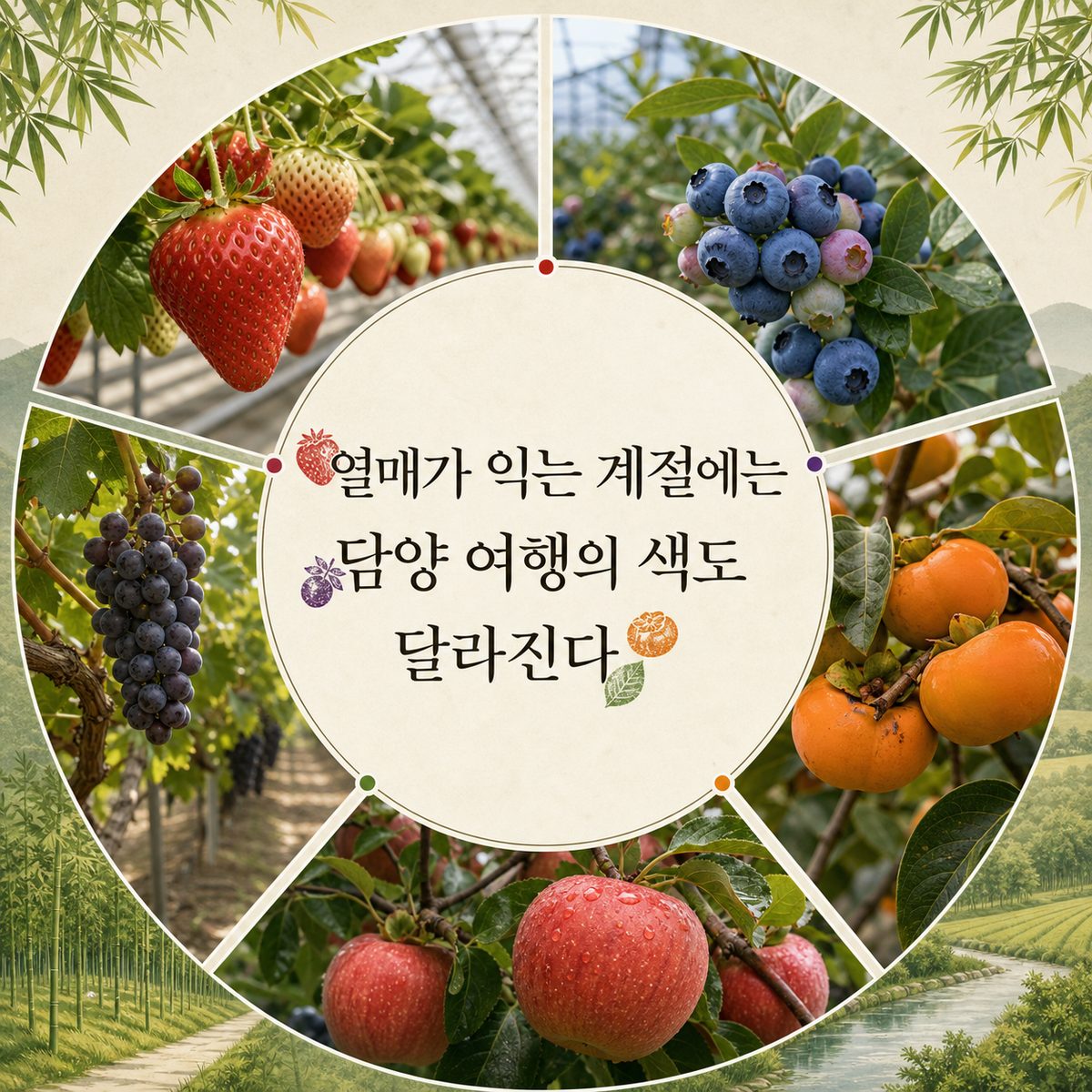 열매가 익는 계절에는 담양 여행의 색도 달라진다