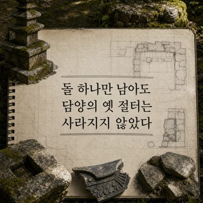 돌 하나만 남아도 담양의 옛 절터는 사라지지 않았다