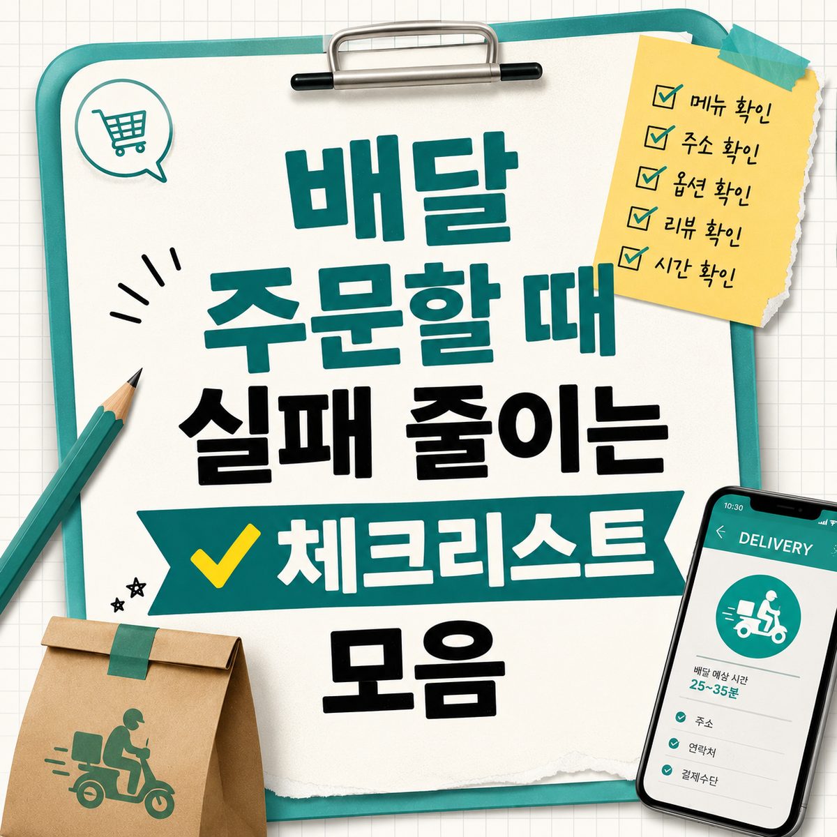 배달 주문할 때 실패 줄이는 체크리스트 모음