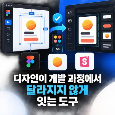 디자인이 개발 과정에서 달라지지 않게 잇는 도구