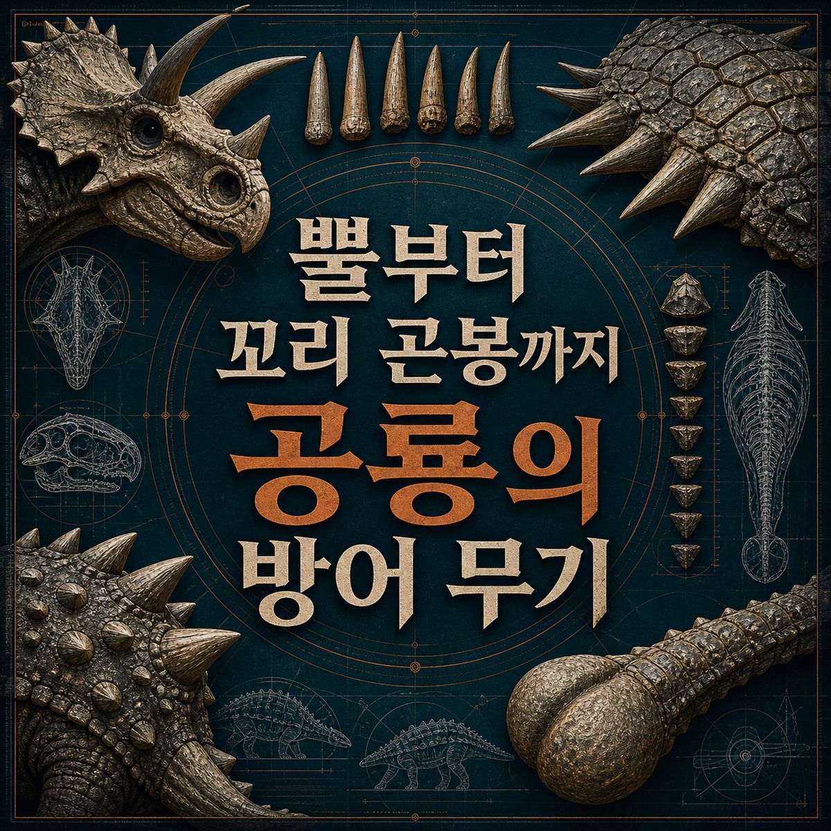 뿔부터 꼬리 곤봉까지 공룡의 방어 무기