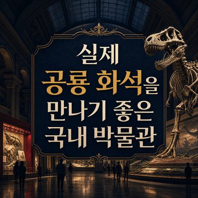 실제 공룡 화석을 만나기 좋은 국내 박물관
