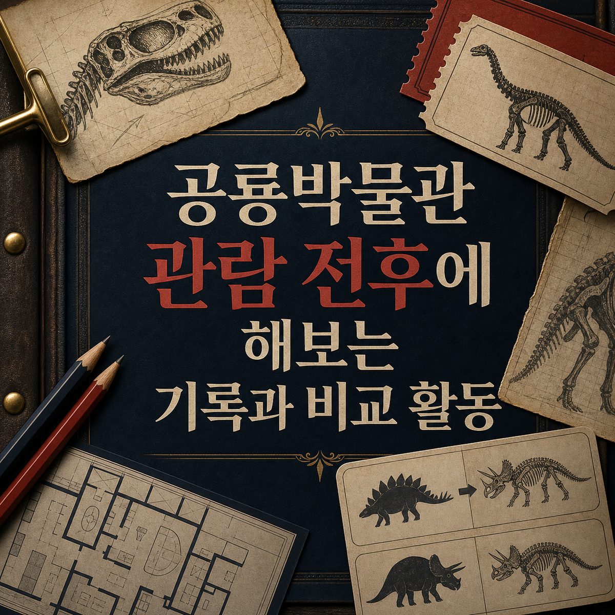 공룡박물관 관람 전후에 해보는 기록과 비교 활동