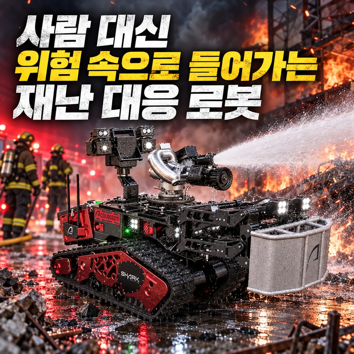 사람 대신 위험 속으로 들어가는 재난 대응 로봇