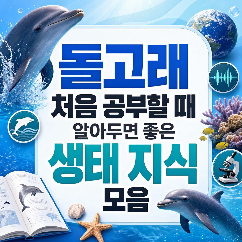 돌고래 처음 공부할 때 알아두면 좋은 생태 지식 모음