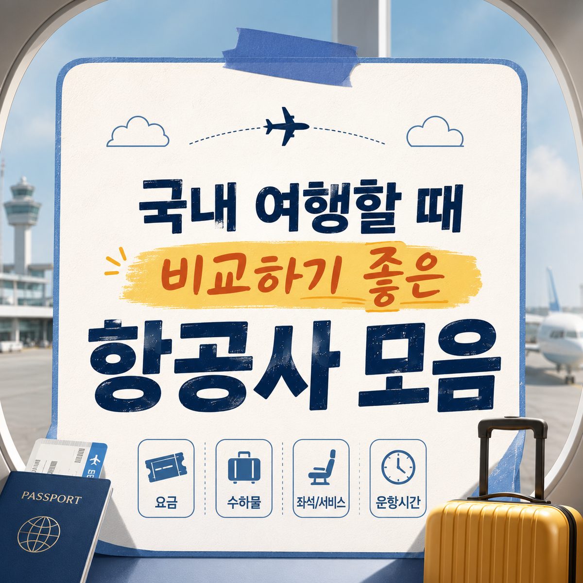 국내 여행할 때 비교하기 좋은 항공사 모음