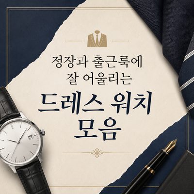 정장과 출근룩에 잘 어울리는 드레스 워치 모음