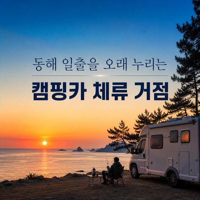 동해 일출을 오래 누리는 캠핑카 체류 거점