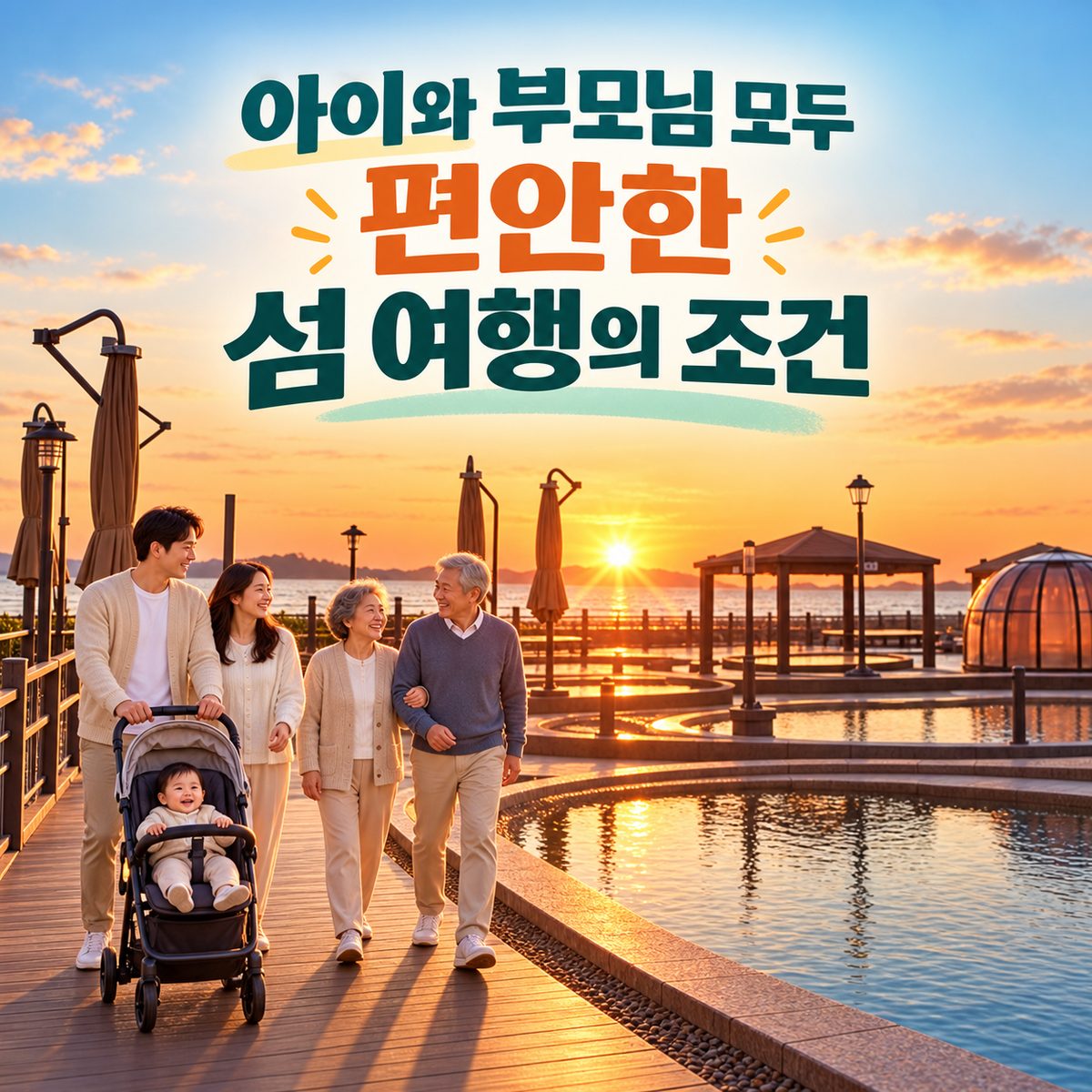 아이와 부모님 모두 편안한 섬 여행의 조건