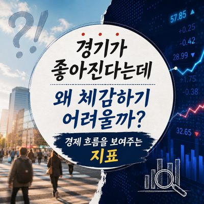 경기가 좋아진다는데 왜 체감하기 어려울까? 경제 흐름을 보여주는 지표