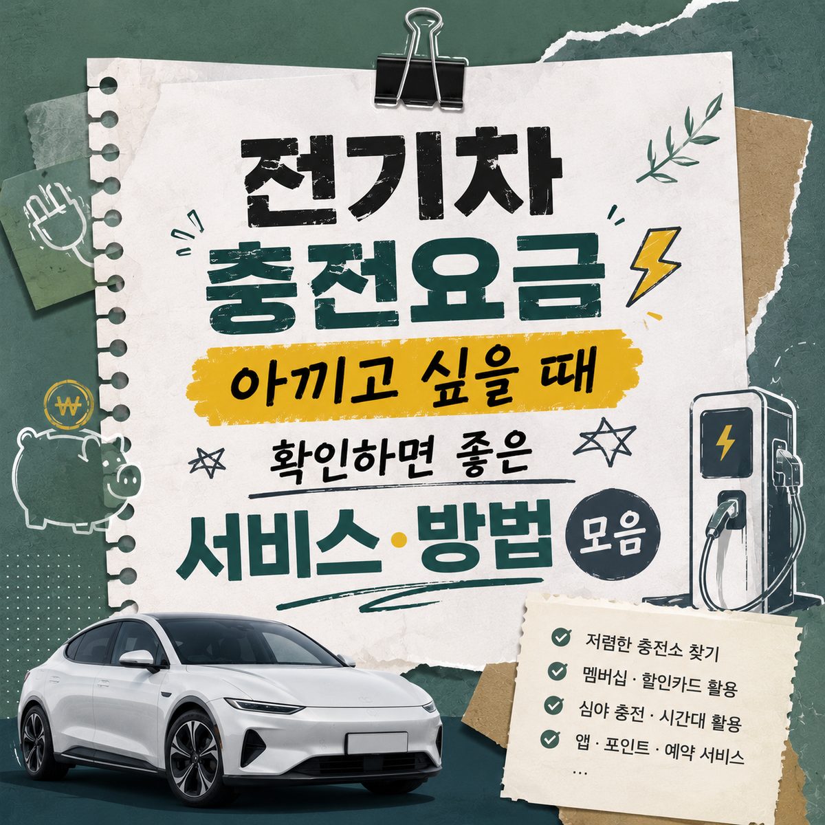 전기차 충전요금 아끼고 싶을 때 확인하면 좋은 서비스·방법 모음