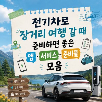 전기차로 장거리 여행 갈 때 준비하면 좋은 앱·서비스·준비물 모음