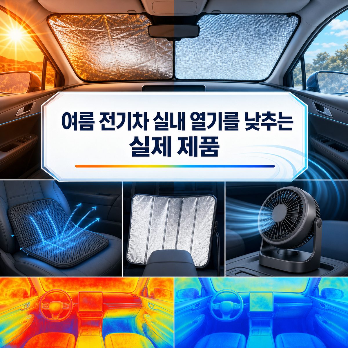 여름 전기차 실내 열기를 낮추는 실제 제품