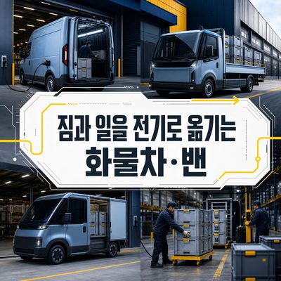 짐과 일을 전기로 옮기는 화물차·밴