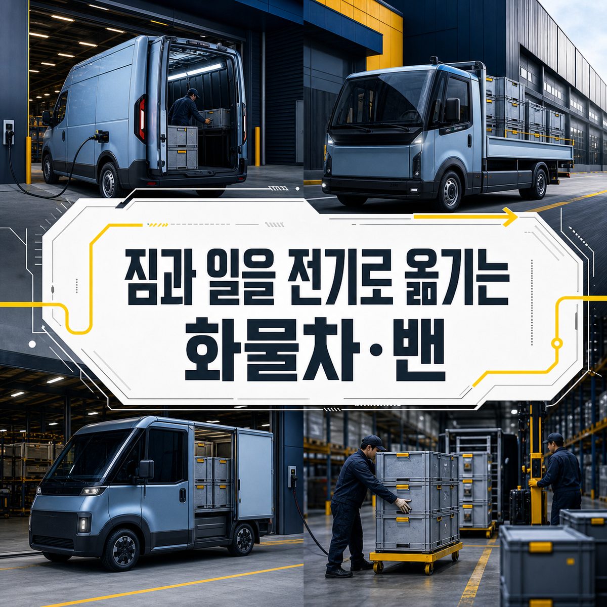 짐과 일을 전기로 옮기는 화물차·밴