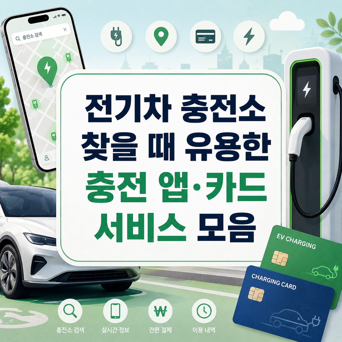 전기차 충전소 찾을 때 유용한 충전 앱·카드 서비스 모음
